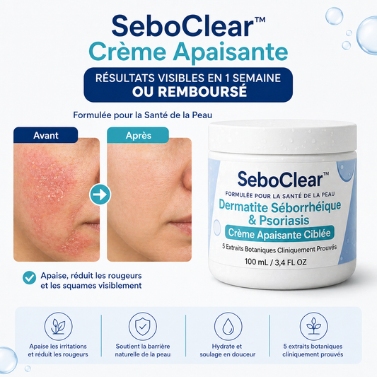 SeboClear™ Crème Apaisante | Éliminez les pellicules et les démangeaisons dès la première application !