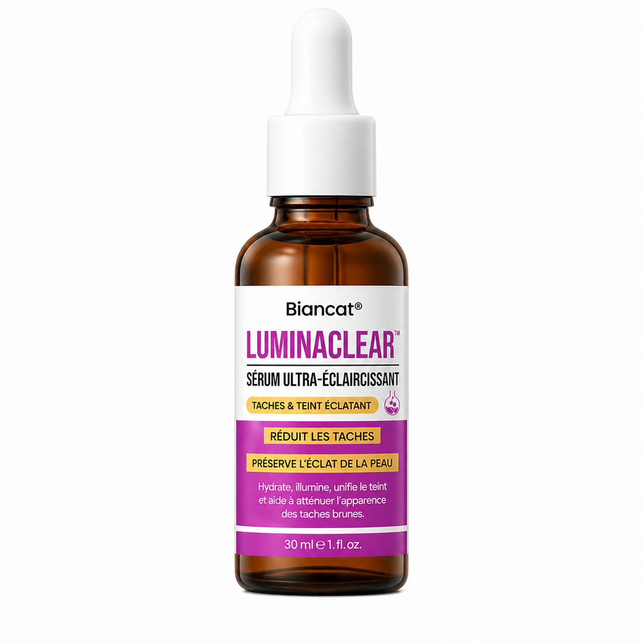 LuminaClear™ Sérum Ultra-Éclaircissant à l’Acide Kojique | Élimine les taches brunes en 3 jours chrono!