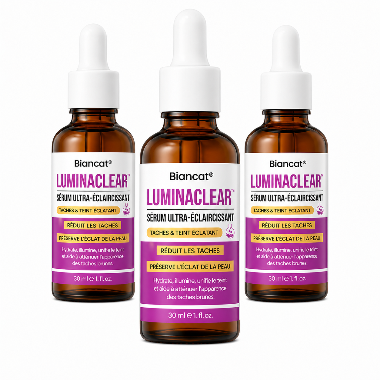 LuminaClear™ Sérum Ultra-Éclaircissant à l’Acide Kojique | Élimine les taches brunes en 3 jours chrono!