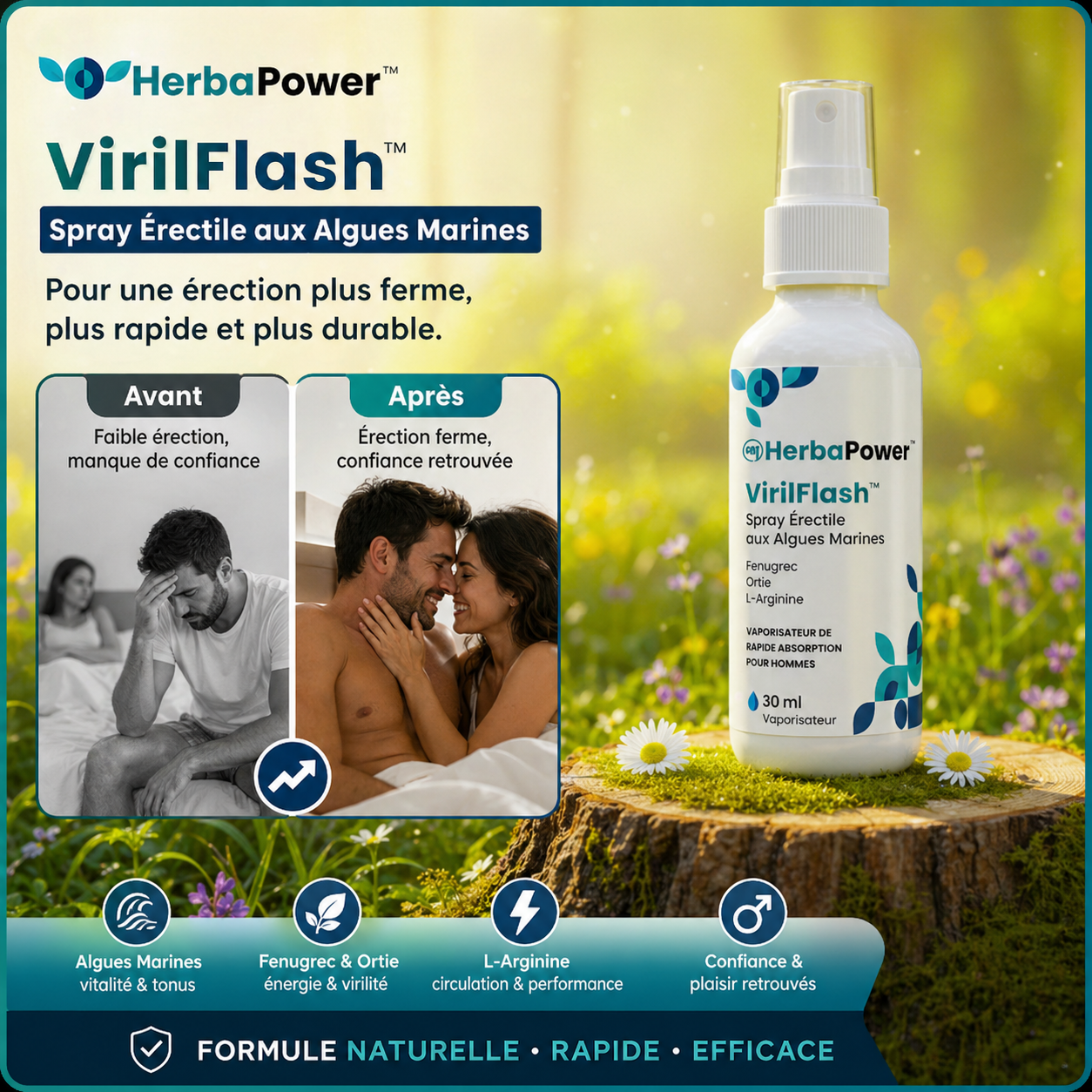 VirilFlash™ Spray Érectile aux Algues Marines | Retrouvez une érection en 43 Secondes!