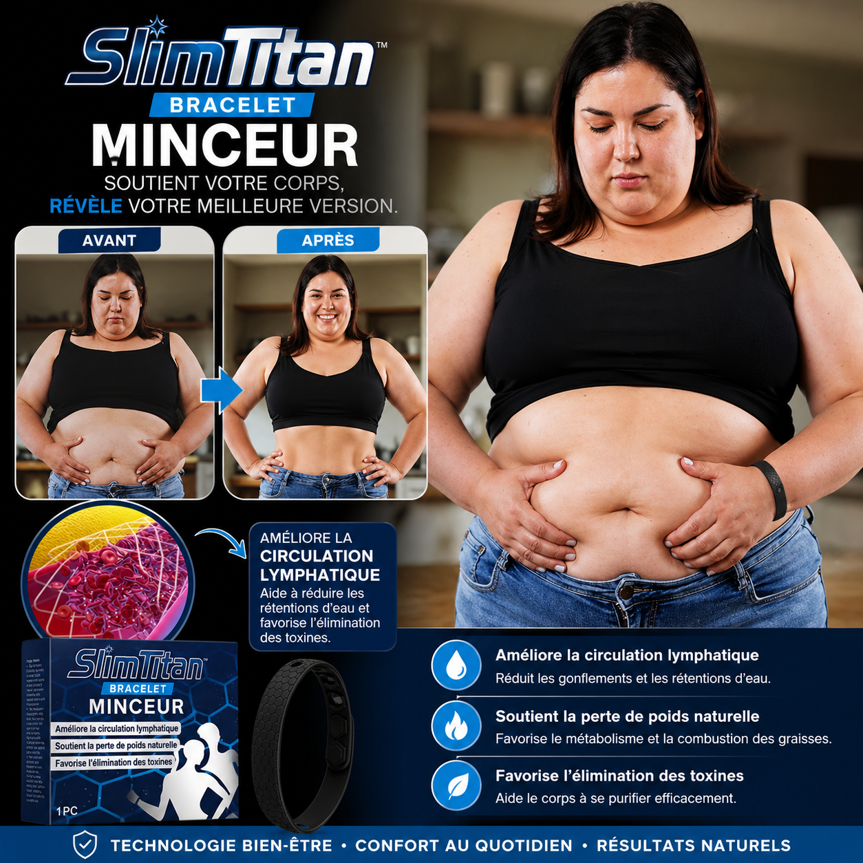 SlimTitan™ Bracelet Minceur | Perdez jusqu’à 10 kg en seulement 3 semaines !