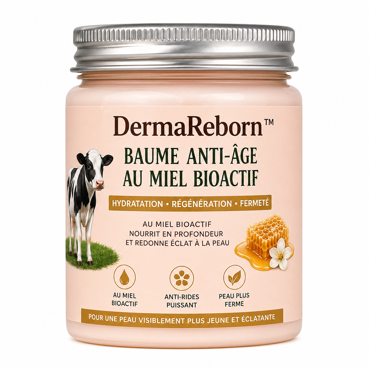 DermaReborn™ Baume Anti-Âge au Miel Bioactif | Efface 10 ans de rides en 5 jours – sans aiguille ni chirurgie!