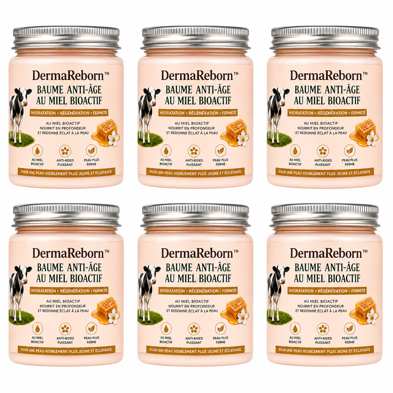 DermaReborn™ Baume Anti-Âge au Miel Bioactif | Efface 10 ans de rides en 5 jours – sans aiguille ni chirurgie!