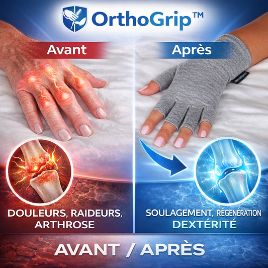 OrthoGrip™ Gants de Compression | Soulagez vos douleurs et retrouvez votre mobilité en quelques minutes !