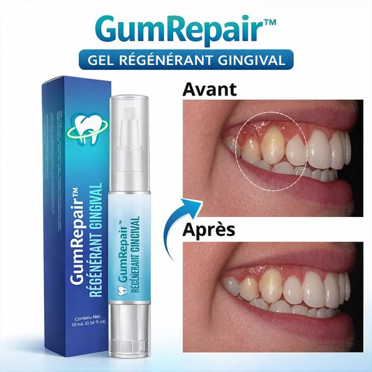 GumRepair™ Gel Régénérant Gingival | Faites repousser vos gencives et renforcez vos dents en 3 minutes !