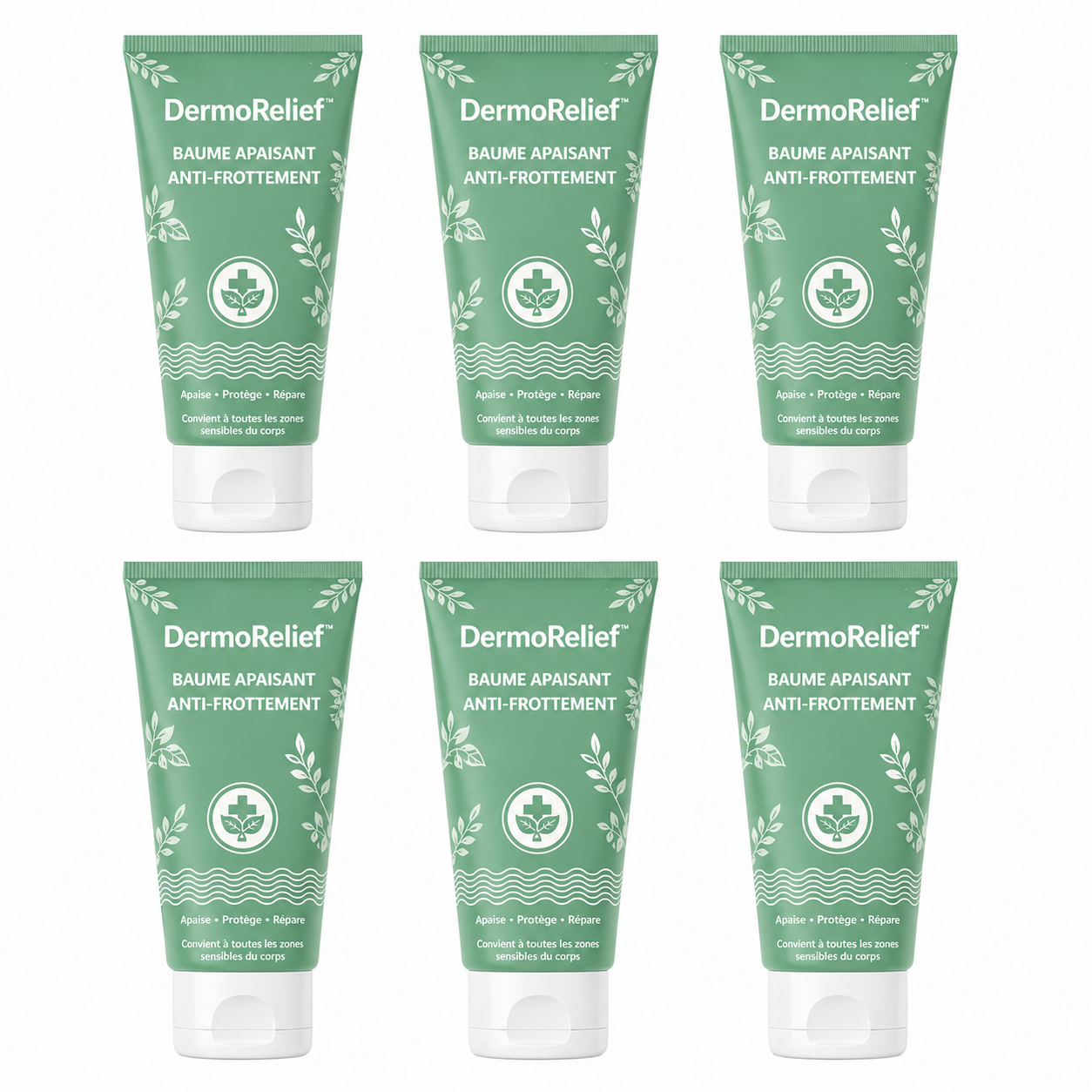 DermoRelief™ Baume Apaisant Anti-Frottement | Stoppez les brûlures et détruisez les champignons dès la première application !