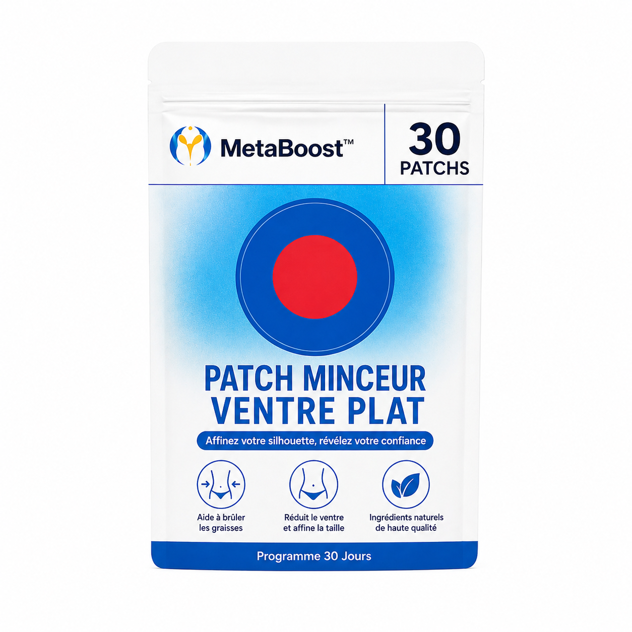 MetaBoost™ Patch Minceur Ventre Plat | Brûlez vos graisses en dormant et perdez 2 tailles dès la première semaine !
