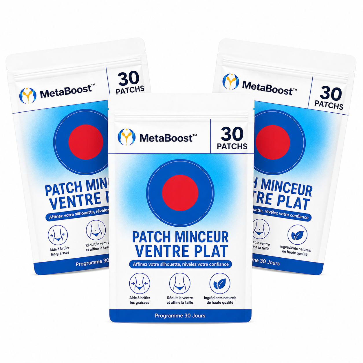 MetaBoost™ Patch Minceur Ventre Plat | Brûlez vos graisses en dormant et perdez 2 tailles dès la première semaine !