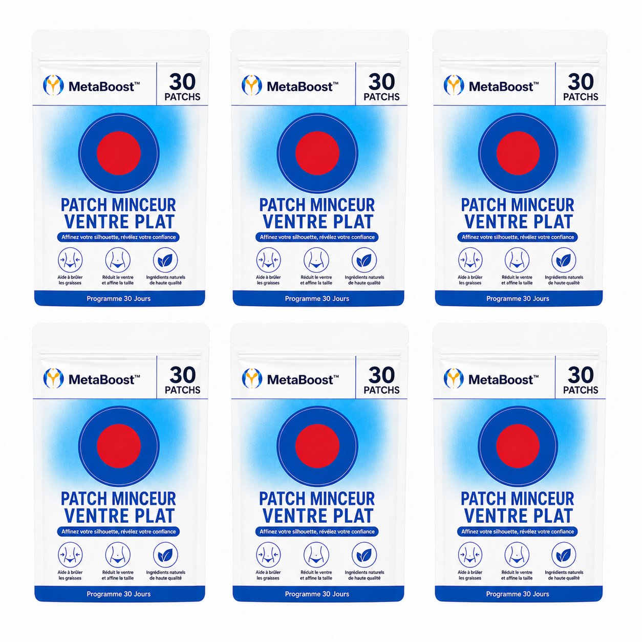 MetaBoost™ Patch Minceur Ventre Plat | Brûlez vos graisses en dormant et perdez 2 tailles dès la première semaine !