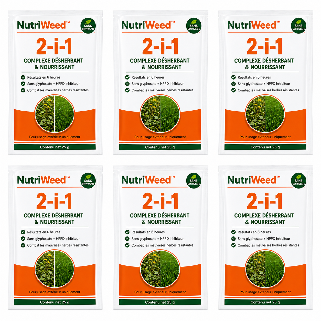 NutriWeed™ Complexe Désherbant & Nourrissant | Tuez les mauvaises herbes à la racine et densifiez votre pelouse dès aujourd'hui !