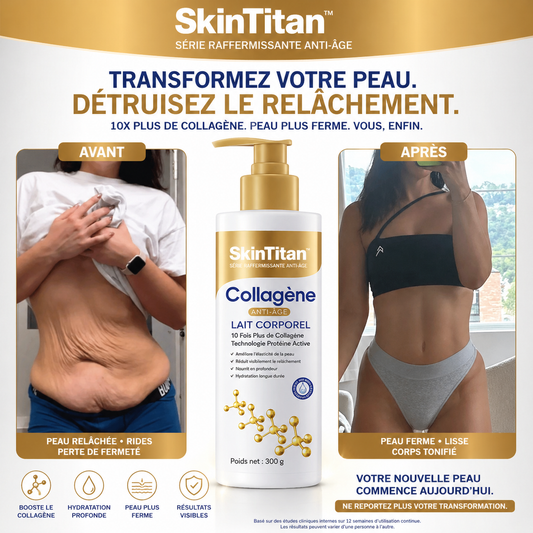 SkinTitan™ Crème Ultra-Raffermissante au Collagène Actif | Raffermissez et liftez votre peau en 24 heures !