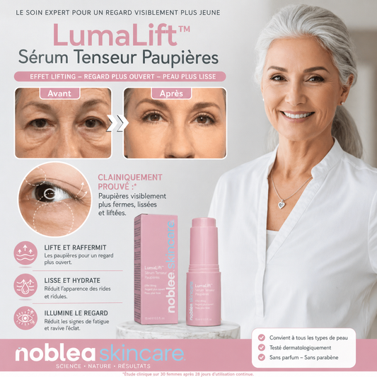 LumaLift™ Sérum Tenseur Paupières | Obtenez des paupières 87% plus fermes et liftées en seulement 2 heures !