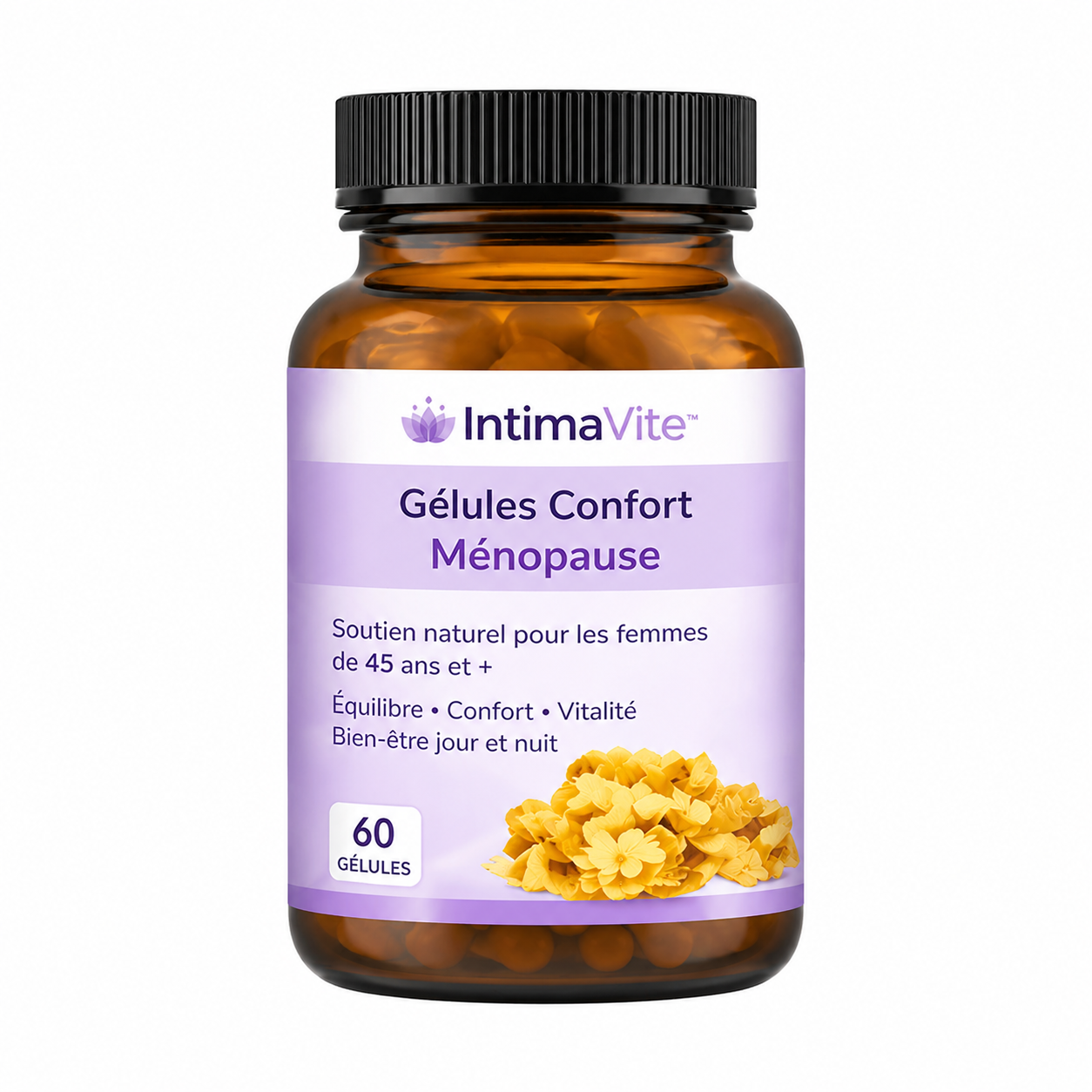 IntimaVite™ Gélules Confort Ménopause | Éliminez l'inconfort intime et ravivez votre désir !