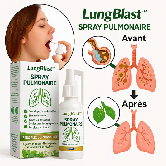 LungBlast™ Spray Pulmonaire | Libérez vos poumons et respirez à plein souffle en seulement 5 minutes !