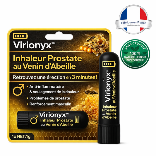 Virionyx™ Inhaleur Prostate au Venin d'Abeille | Retrouvez une érection en 3 minutes !