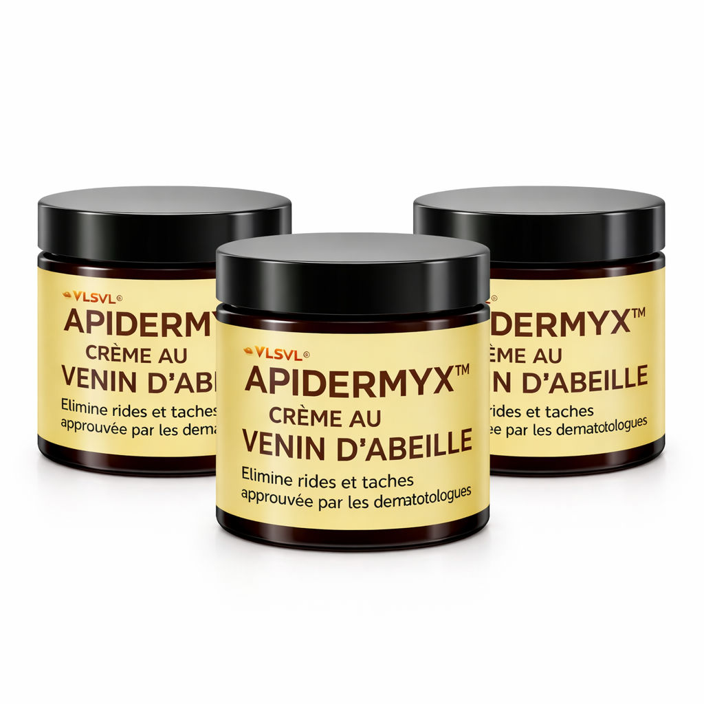 Apidermyx™ Crème au Venin d’Abeille | Élimine rides et taches en 3 minutes – approuvé par les dermatologues !