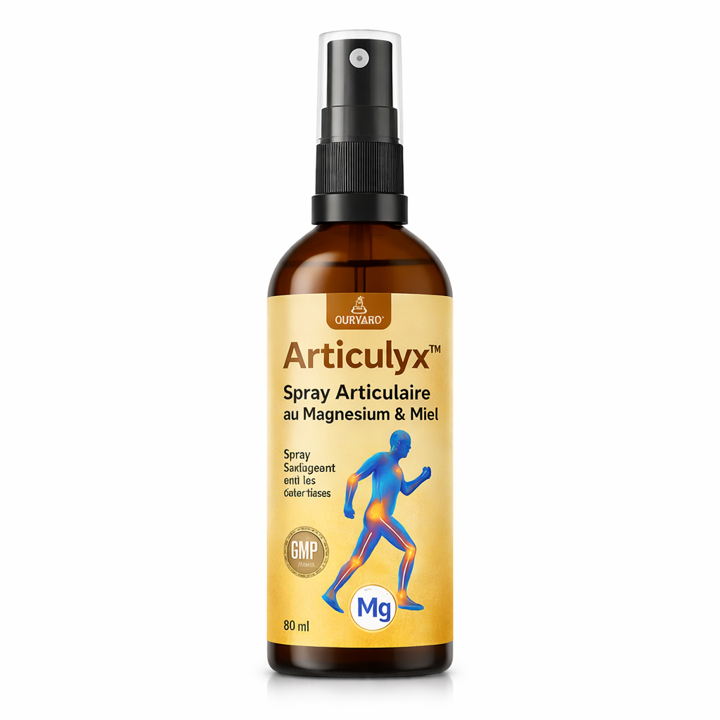Articulyx™ Spray Articulaire au Magnésium & Miel | Répare vos articulations douloureuses en 10 minutes !