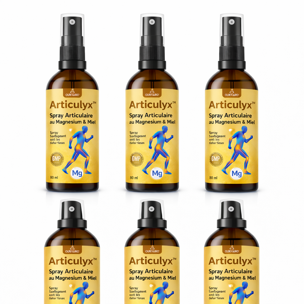 Articulyx™ Spray Articulaire au Magnésium & Miel | Répare vos articulations douloureuses en 10 minutes !