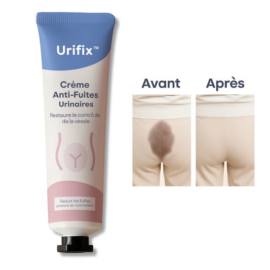 Urifix™ Crème Anti-Fuites Urinaires | Stoppe les pertes dès la 1ʳᵉ application!