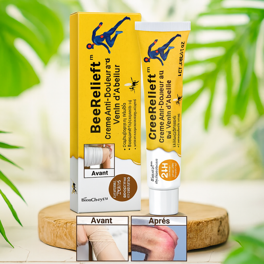 BeeRelief™ Crème Anti-Douleur au Venin d’Abeille | Élimine les Douleurs Articulaires en 10 Minutes!
