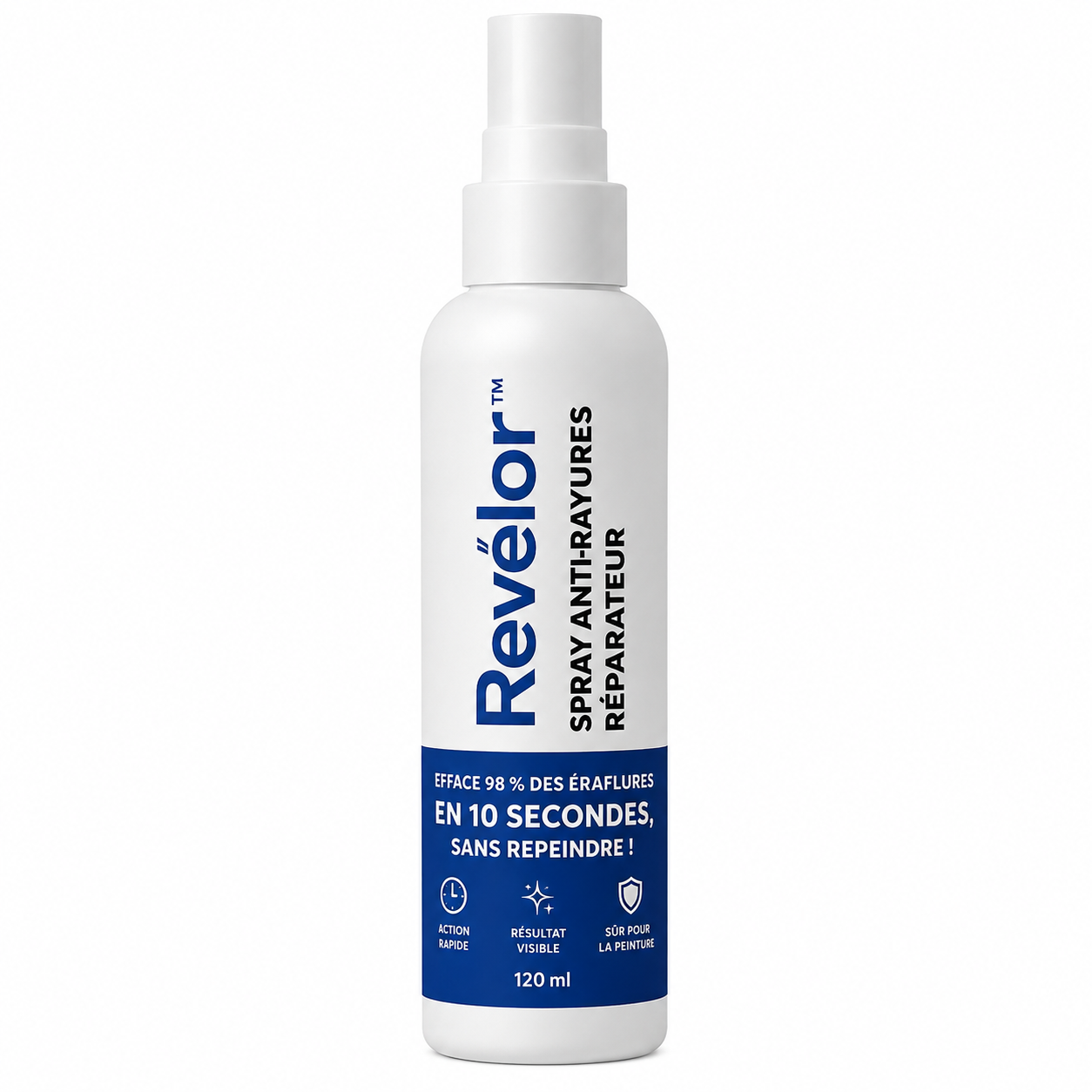 Revélor™ Spray Anti-Rayures Réparateur | Efface 98 % des Éraflures en 10 Secondes, Sans Repeindre!