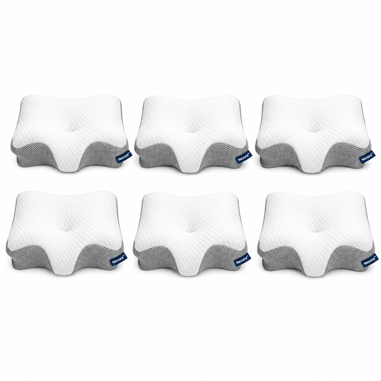 Nevora™ Oreiller Cervical Orthopédique Révolutionnaire | Éliminez ronflements et douleurs cervicales dès la première nuit !