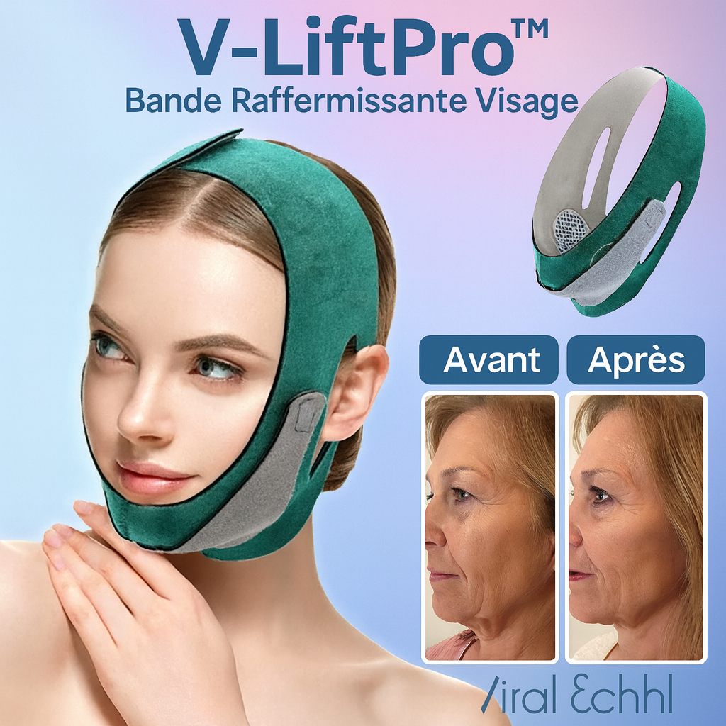 V-LiftPro™ Bande Raffermissante Visage | Lifte l’ovale et retend la peau en 15 minutes!