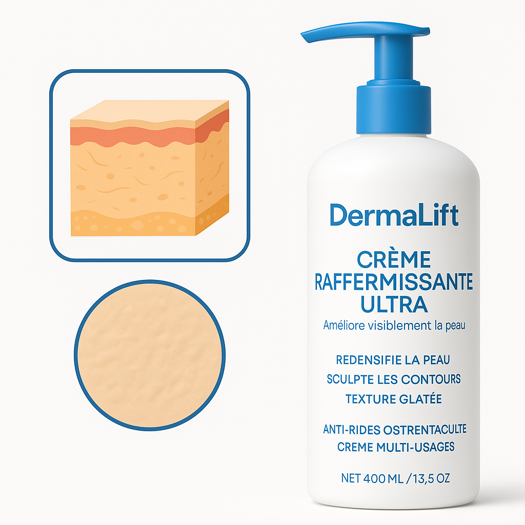 DermaLift™ Crème Raffermissante Ultra | Retend votre peau et gomme le relâchement en 5 jours chrono!