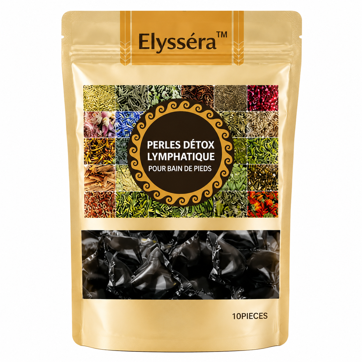 Elysséra™ Perles Détox Lymphatique pour Bain de Pieds | Drainez les toxines et retrouvez une énergie totale en 20 minutes !