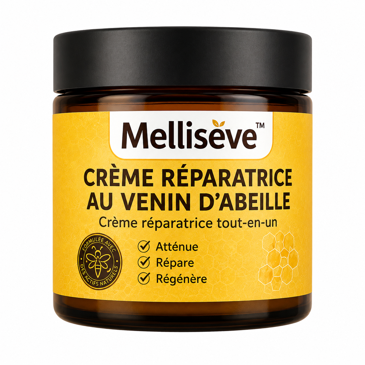 Mellisève™ Crème Réparatrice au Venin d’Abeille | Élimine eczéma, boutons et rougeurs dès la première application!