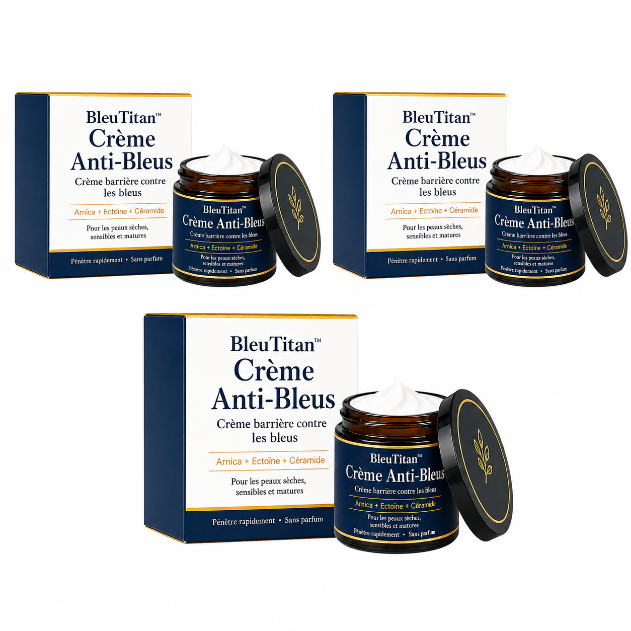BleuTitan™ Crème Anti-Bleus | Effacez les taches violettes et renforcez votre peau en 7 jours !