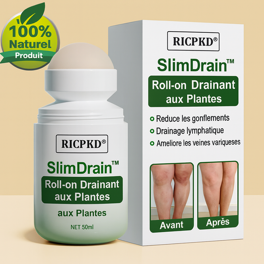 SlimDrain™ Roll-on Drainant aux Plantes | Élimine l’œdème et affine les jambes en 5 minutes!