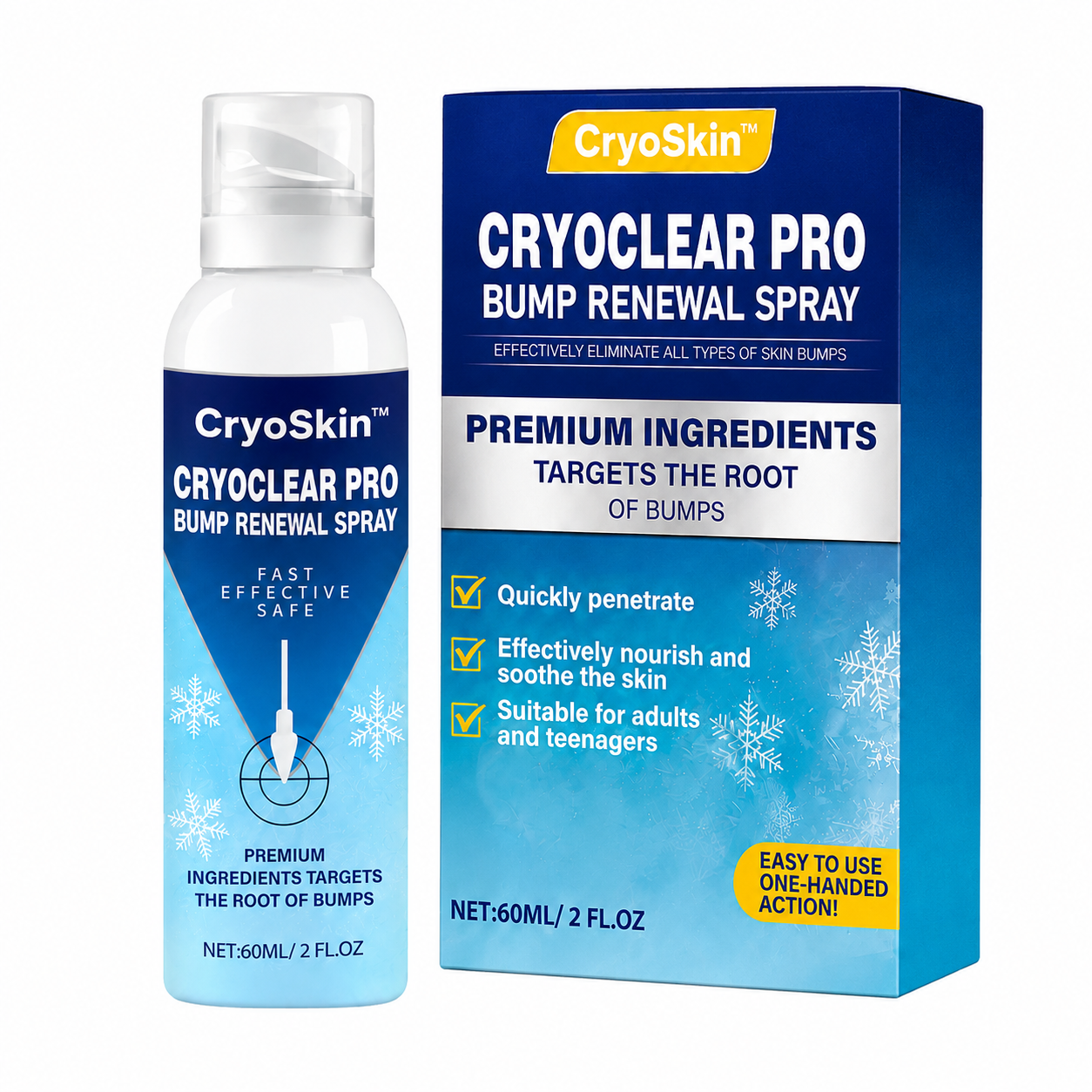 CryoSkin™ Spray Cryo Anti-Verrues & Acrochordons | Supprimez verrues, acrochordons et zones rugueuses depuis chez vous !