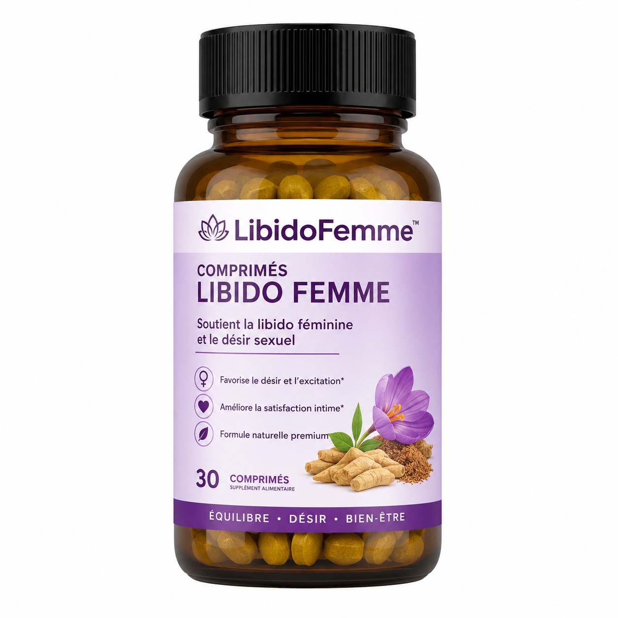 LibidoFemme™ Comprimés Libido Femme | Retrouve enfin une vie sexuelle sans souci après la ménopause, avec de premiers changements souvent visibles en 14 jours !