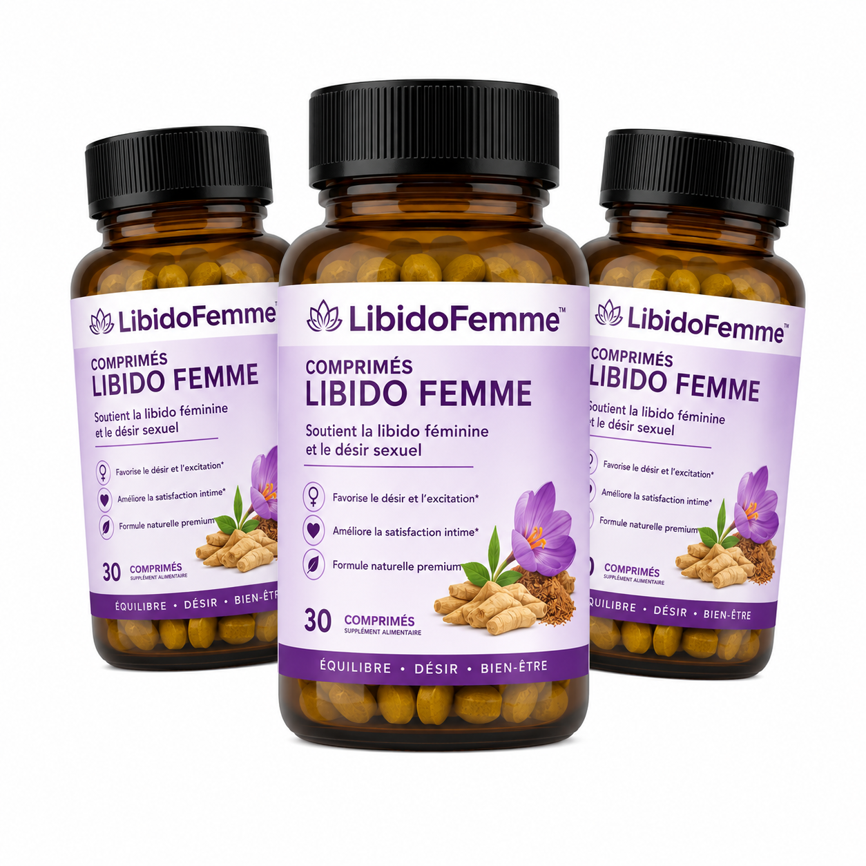LibidoFemme™ Comprimés Libido Femme | Retrouve enfin une vie sexuelle sans souci après la ménopause, avec de premiers changements souvent visibles en 14 jours !