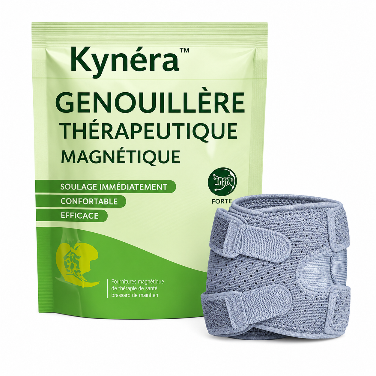 Kynéra™ Genouillère Thérapeutique Magnétique | Éliminez la douleur du genou en 3 minutes !