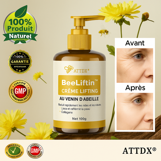 BeeLiftin™ Crème Lifting au Venin d’Abeille | Efface les rides et retend la peau en 2 minutes!