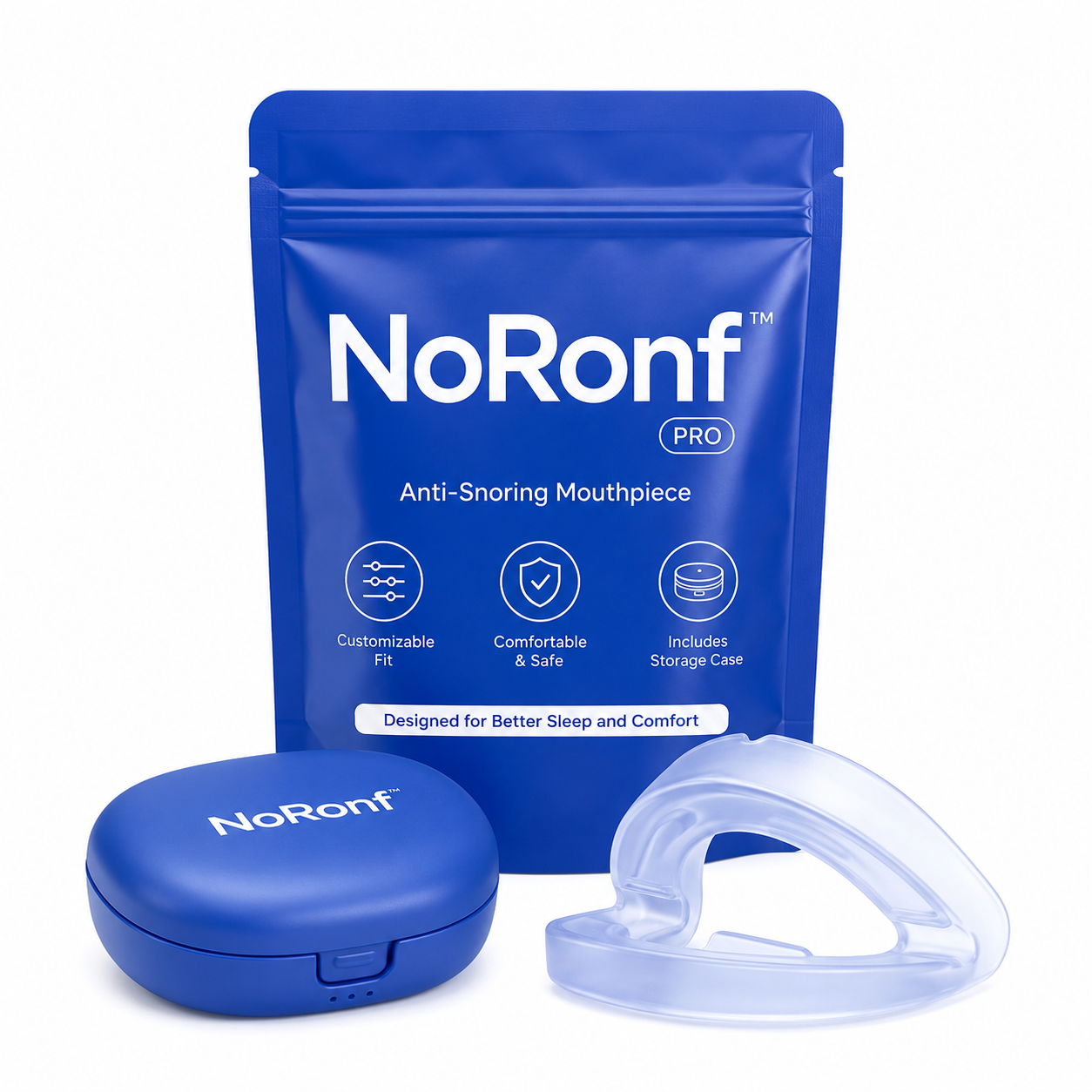 NoRonf™ Embout Anti-Ronflement Confort | Stoppez les ronflements dès la première nuit et laissez votre partenaire dormir enfin !