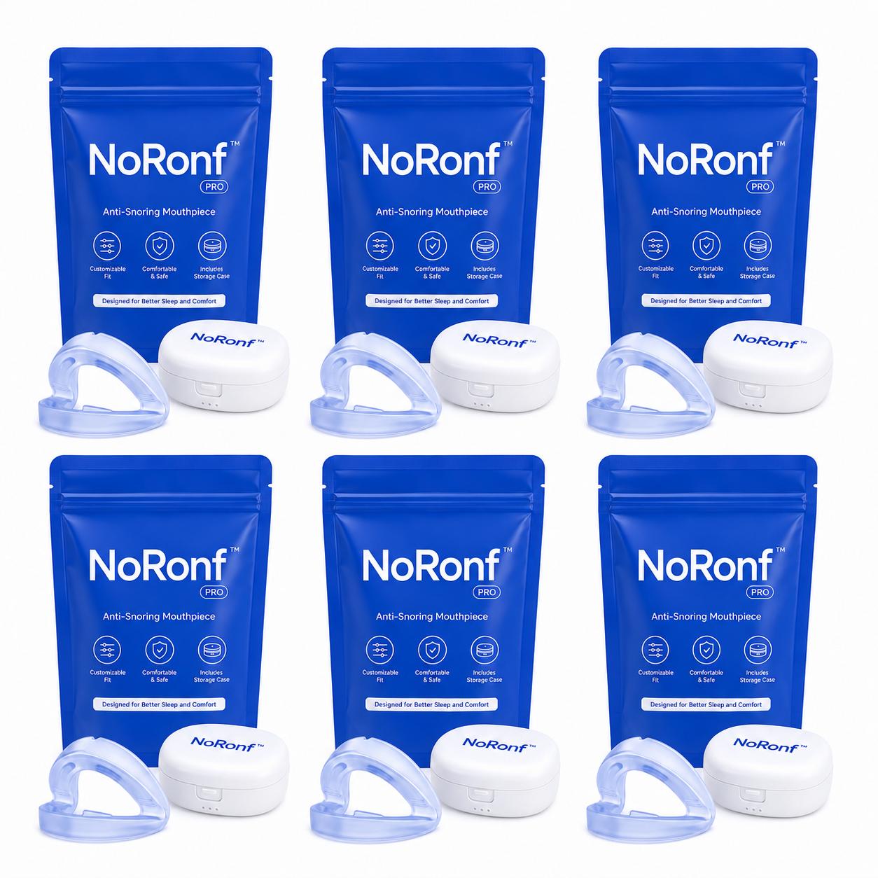 NoRonf™ Embout Anti-Ronflement Confort | Stoppez les ronflements dès la première nuit et laissez votre partenaire dormir enfin !