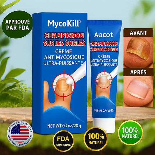 MycoKill™ Crème Antimycosique Ultra-Puissante | Éradique les mycoses et répare les ongles en 7 jours!