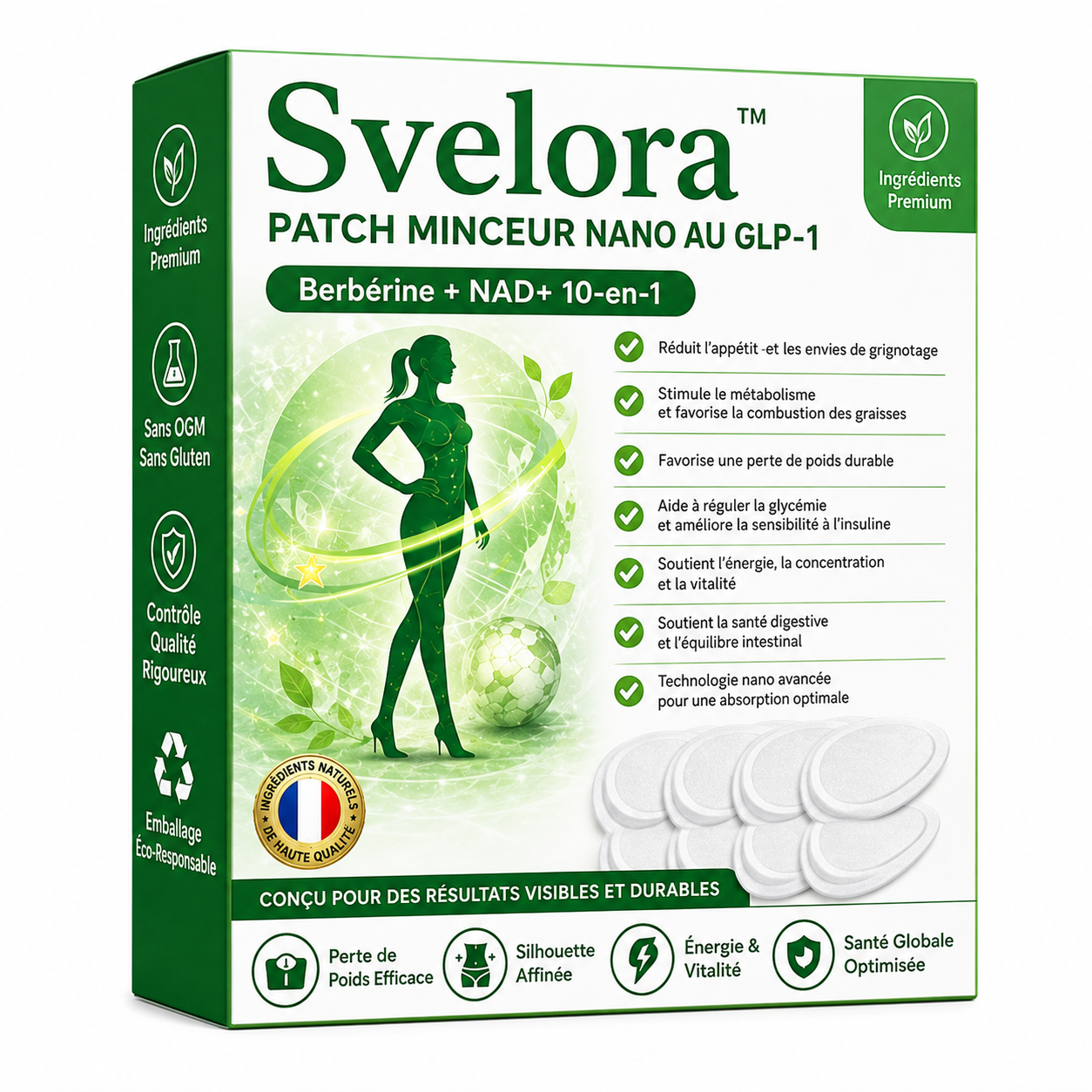 Svelora™ Patch Minceur Nano au GLP-1 | Perdez jusqu’à 7 kg en 7 jours sans régime ni effort !