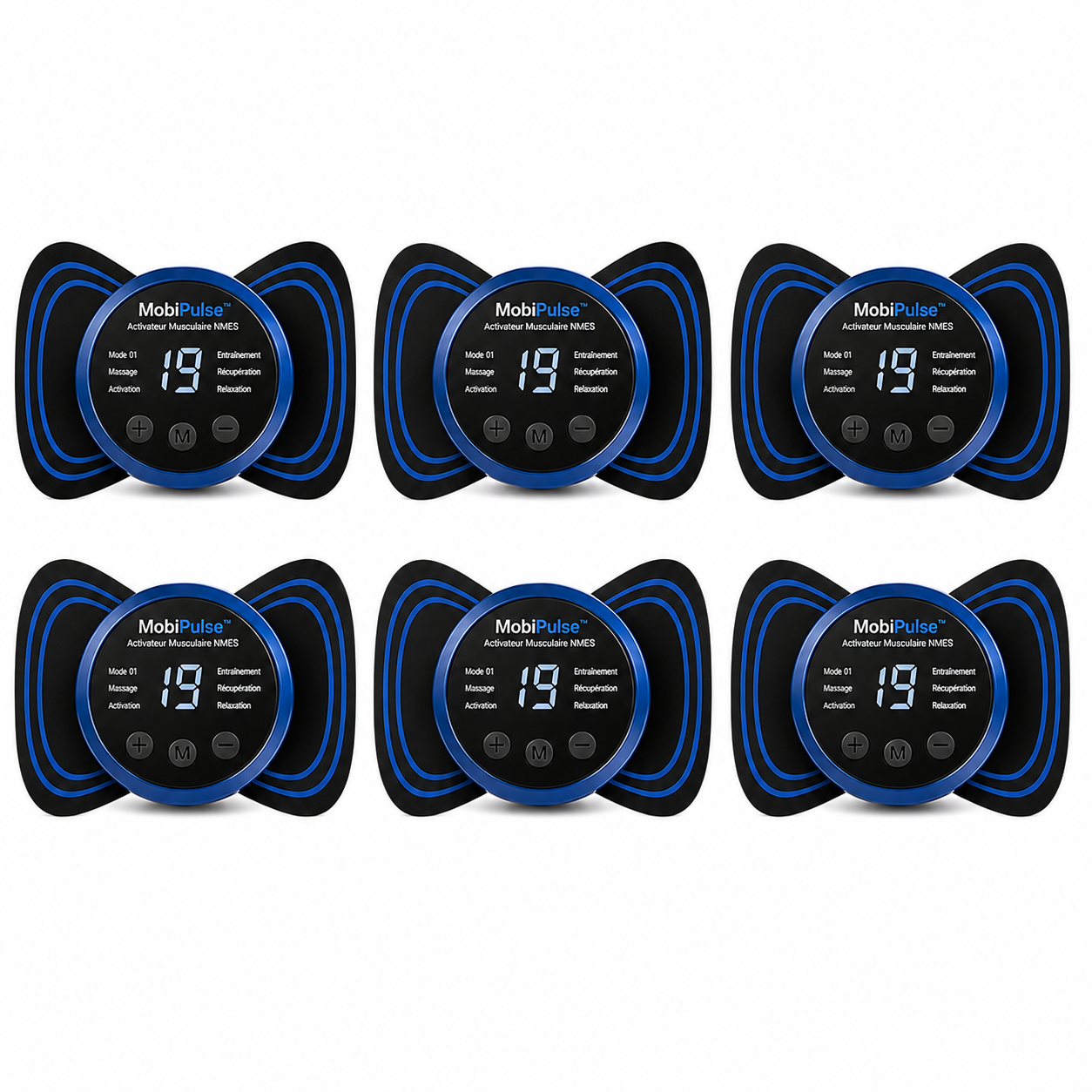 MobiPulse™ Activateur Musculaire NMES | Retrouvez stabilité, force et mobilité en 15 minutes par jour, sans effort ni rendez-vous !