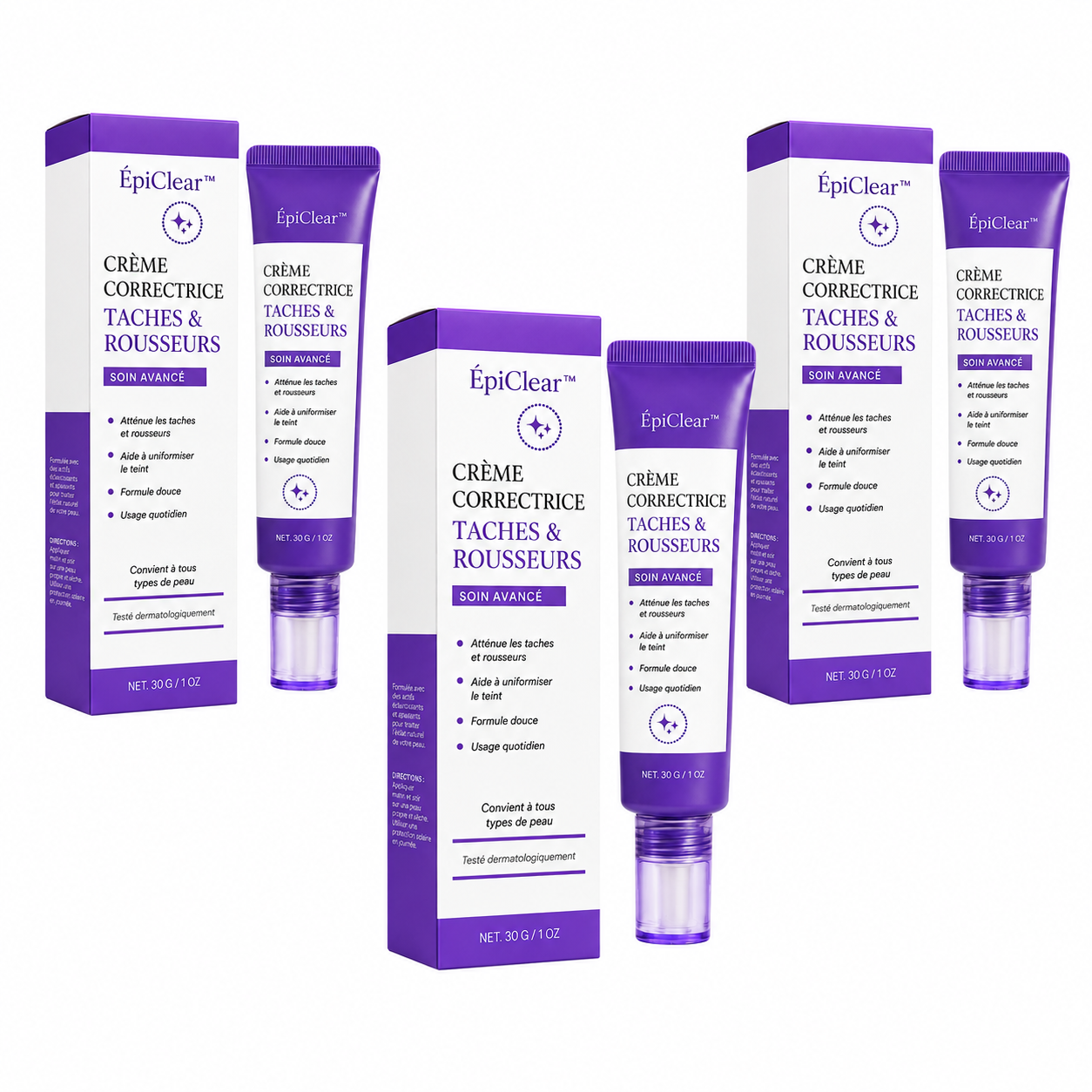 ÉpiClear™ Crème Correctrice Taches & Rousseurs | Révélez un teint plus net, plus lumineux et uniforme jour après jour !
