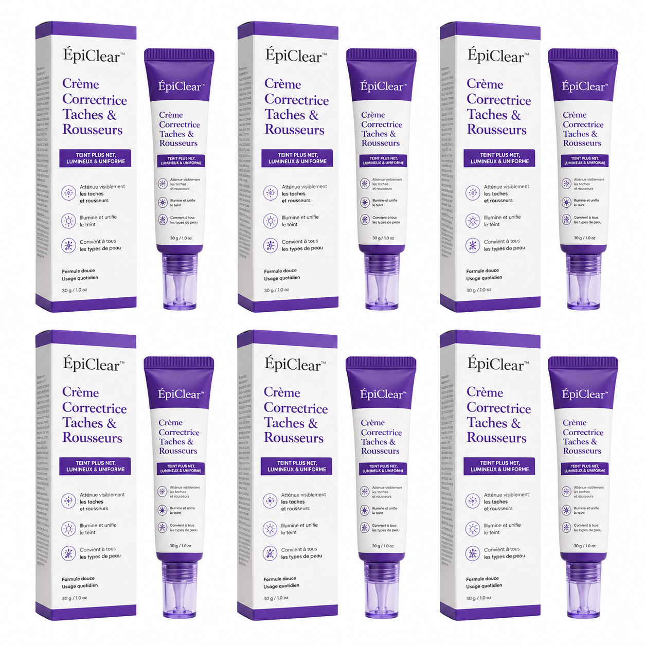 ÉpiClear™ Crème Correctrice Taches & Rousseurs | Révélez un teint plus net, plus lumineux et uniforme jour après jour !