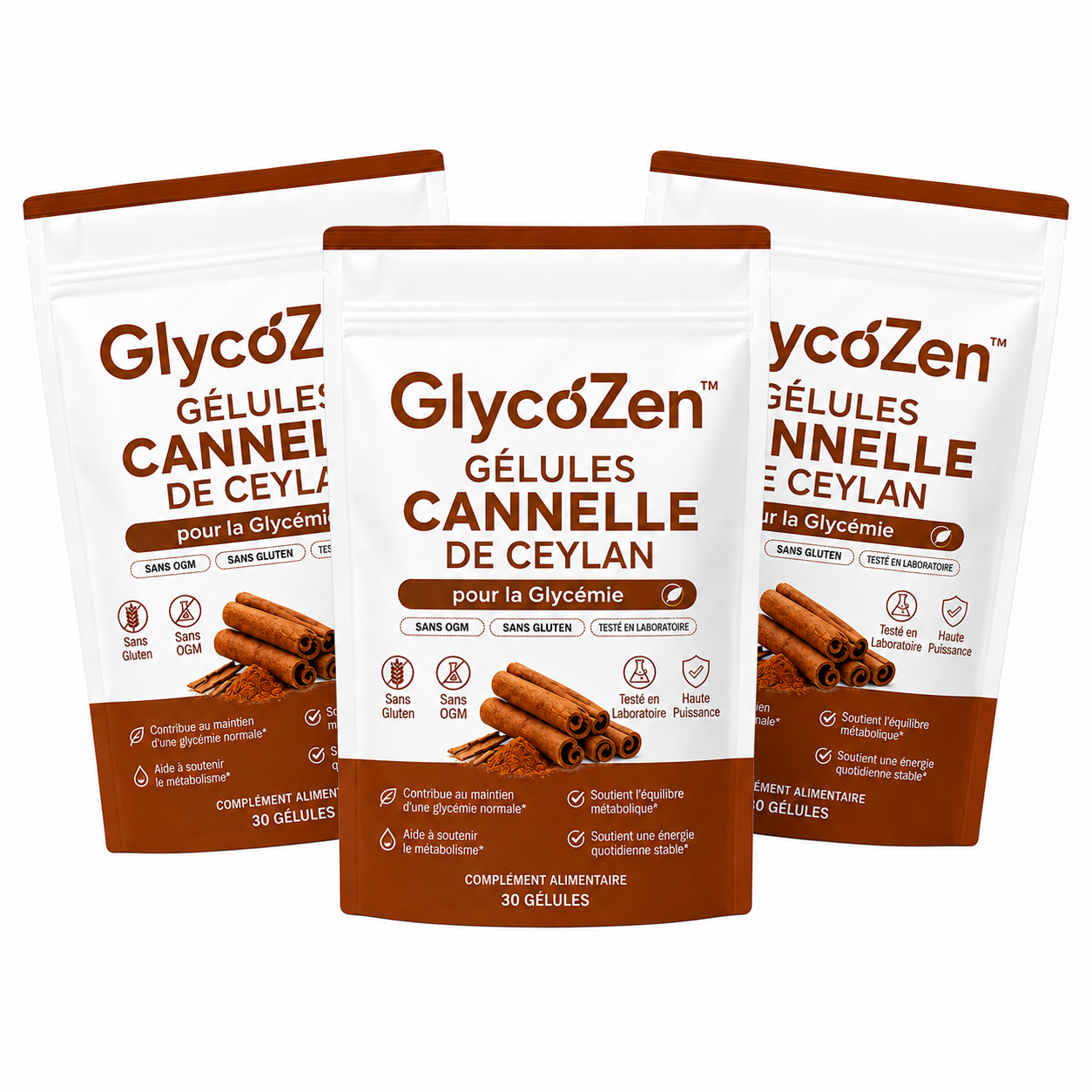 GlycoZen™ Gélules Cannelle de Ceylan pour la Glycémie | Stoppez les pics de sucre et retrouvez une énergie stable en 7 jours !