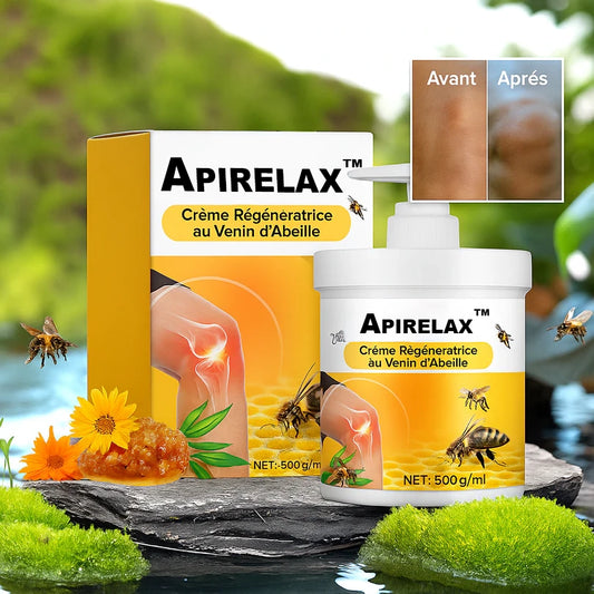 Apirelax™ Crème Régénératrice au Venin d’Abeille | Supprime vos douleurs en 10 minutes – même après 70 ans!
