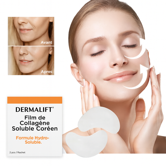 DermaLift™ Film de Collagène Soluble Coréen | Efface rides et taches en 30 minutes chrono!