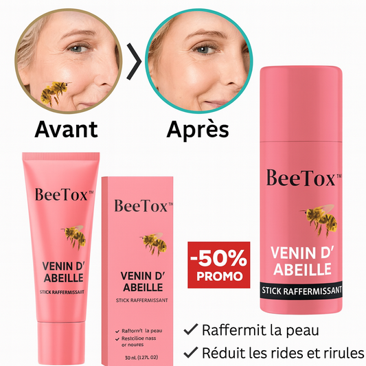 BeeTox™ Stick Raffermissant au Venin d’Abeille | Lisse rides et lifte la peau en 5 minutes chrono!