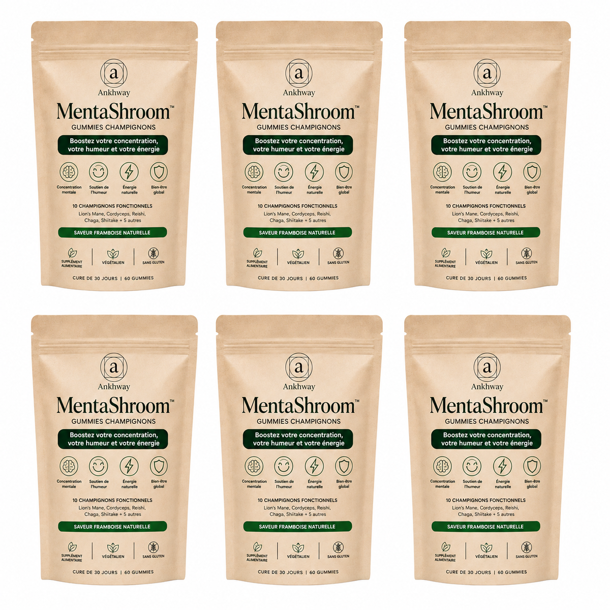MentaShroom™ Gummies Champignons | Boostez votre concentration, votre humeur et votre énergie sans caféine ni crash !