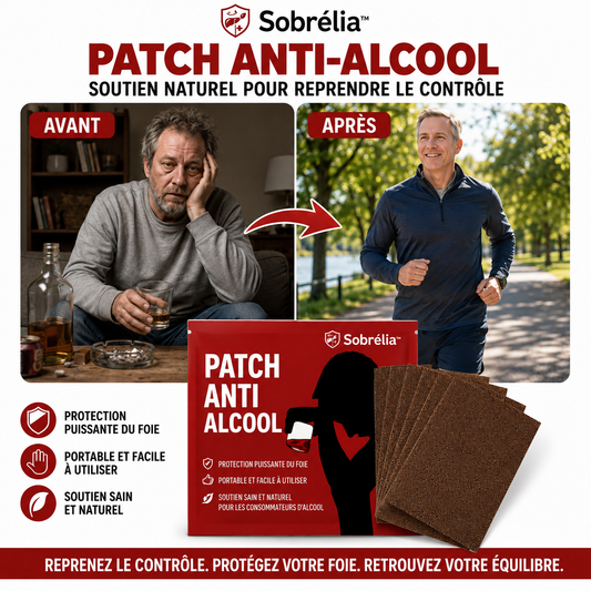 Sobrélia™ Patch Anti-Alcool | Stoppez les envies et reprenez le contrôle en 7 jours !